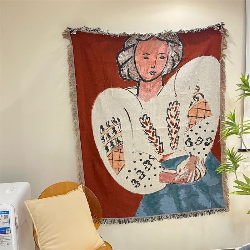 Väggbonnad i Matisse-stil för soffa eller säng