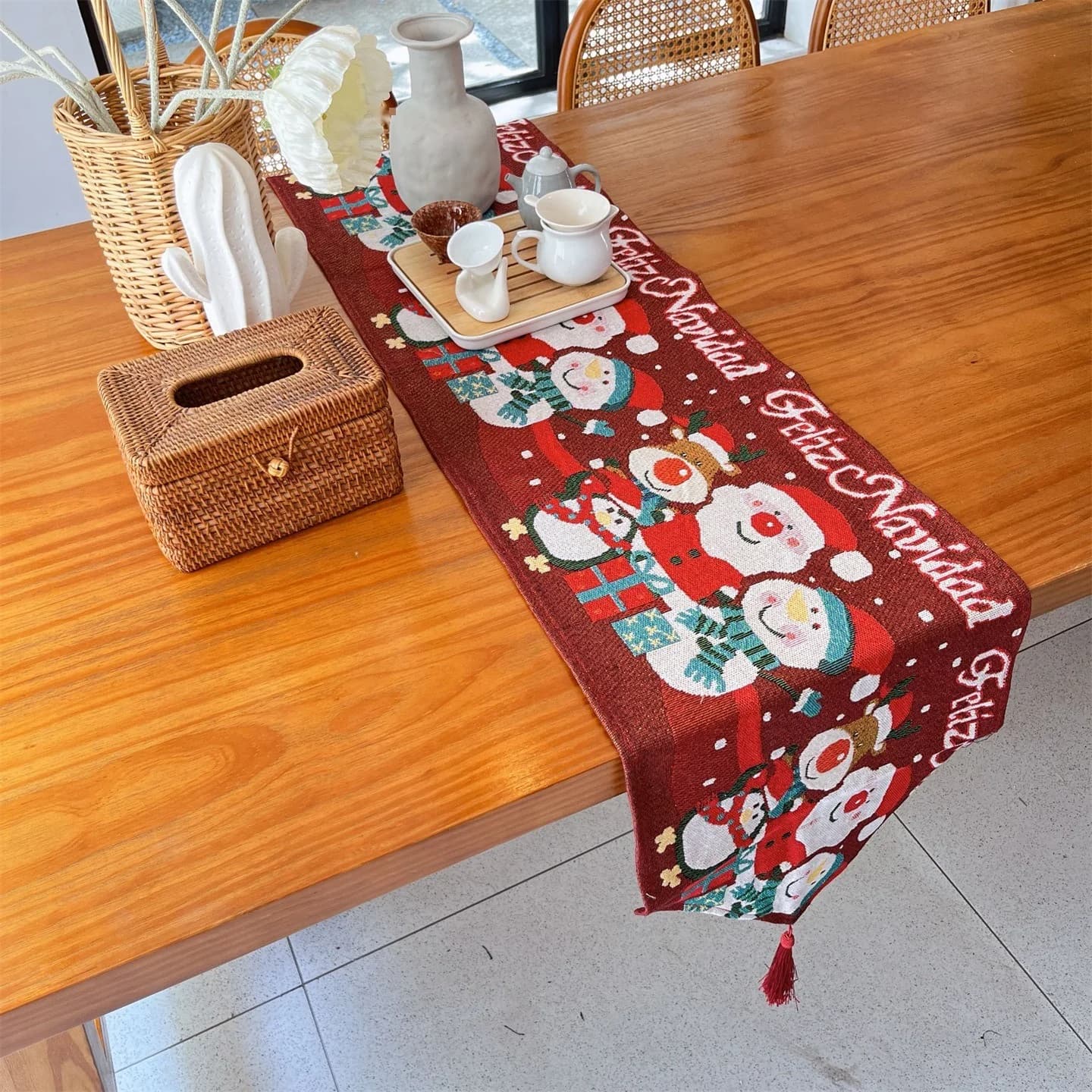 Julbordlöpare Festlig Juldekoration